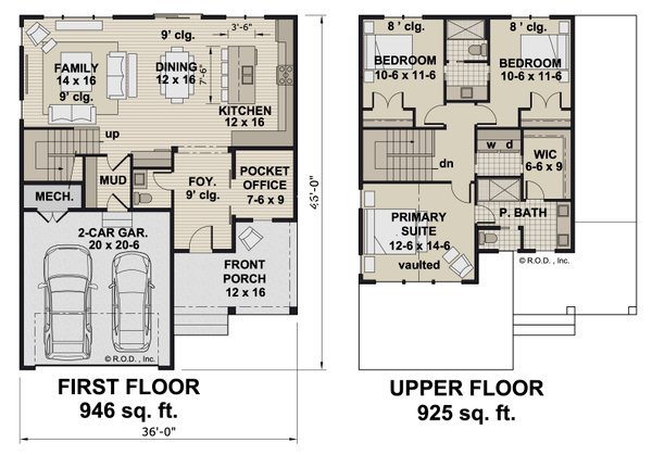 House Blueprint - Farmhouse Floor Plan - Main Floor Plan #51-1470