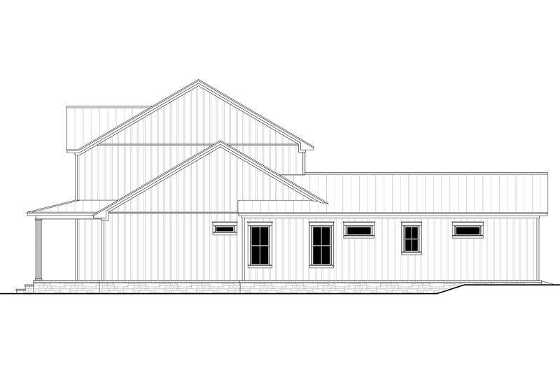 House Blueprint - Exterior - Other Elevation 1 for Farmhouse House Plan #430-280 - 4 bed, 3 bath