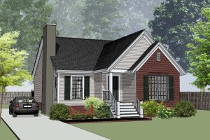 Southern Exterior - Front Elevation Plan #79-161