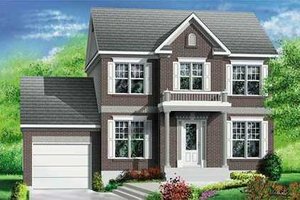 Colonial Exterior - Front Elevation Plan #25-259