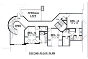Mediterranean Style House Plan - 4 Beds 4 Baths 3935 Sq/Ft Plan #67-170 