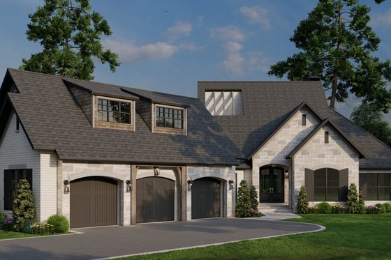 Exterior - Other Elevation for Traditional House Plan #17-2385 - 4 bed, 3.5 bath