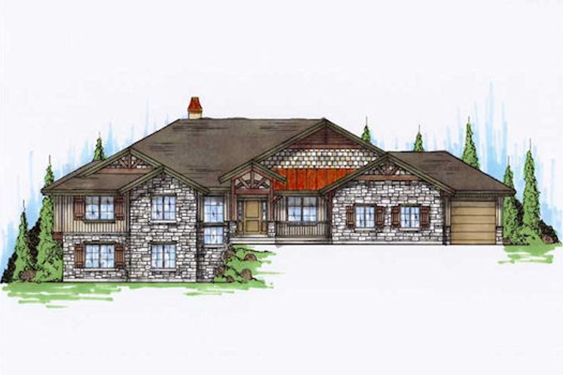 Home Plan - Traditional Exterior - Front Elevation Plan #5-303