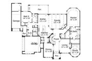 European Style House Plan - 5 Beds 4.5 Baths 5179 Sq/Ft Plan #411-569 