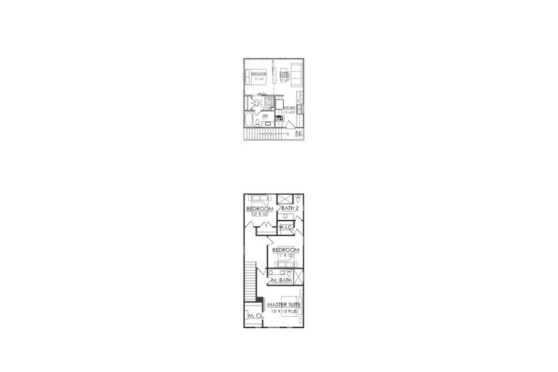 Home Plan - Floor Plan - Upper Floor for Craftsman House Plan #1098-5 - 3 bed, 2 bath