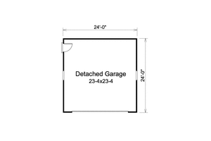 Floor Plan - Other Floor for Ranch House Plan #57-609 - 3 bed, 2 bath