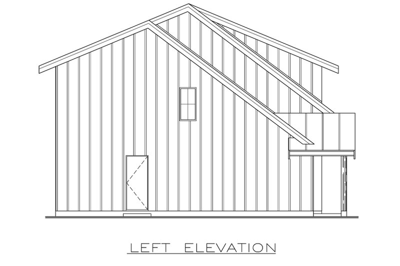 Home Plan - Exterior - Other Elevation for Farmhouse House Plan #1100-163 - 2 bed, 1.5 bath