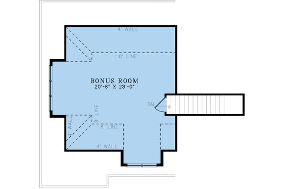Floor Plan - Upper Floor for European House Plan #923-333 - 4 bed, 3 bath