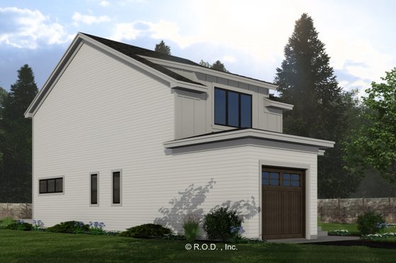 Exterior - Front Elevation 4 for Farmhouse House Plan #51-1309 - 2 bed, 2.5 bath