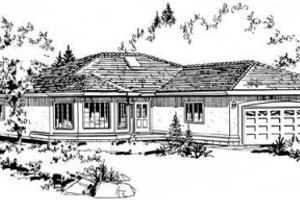 Traditional Exterior - Front Elevation Plan #18-9062