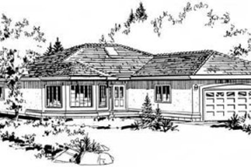 Traditional Style House Plan - 2 Beds 2 Baths 1450 Sq/Ft Plan #18-9062