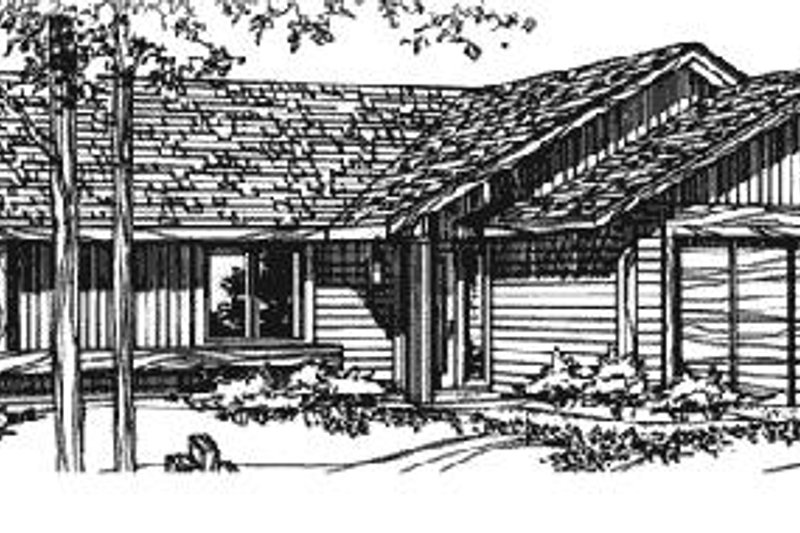 Architectural House Design - Ranch Exterior - Front Elevation Plan #320-319