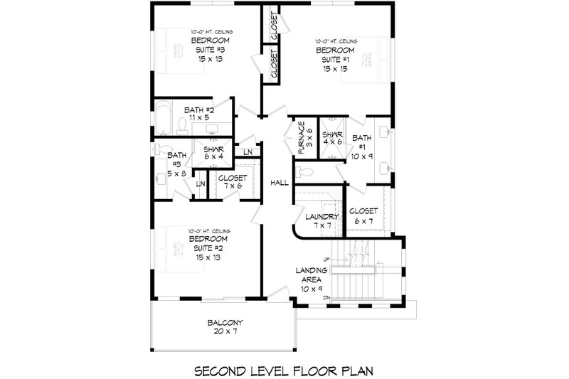 Dream House Plan - Floor Plan - Upper Floor for Contemporary House Plan #932-1430 - 4 bed, 4.5 bath