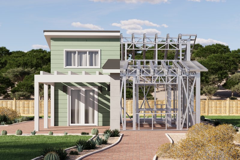 Home Plan - Exterior - Front Elevation 5 for Farmhouse House Plan #1106-116 - 1 bed, 1 bath
