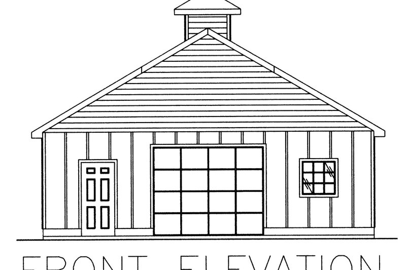 Dream House Plan - Exterior - Front Elevation 3 for Traditional House Plan #117-308, 0 bath