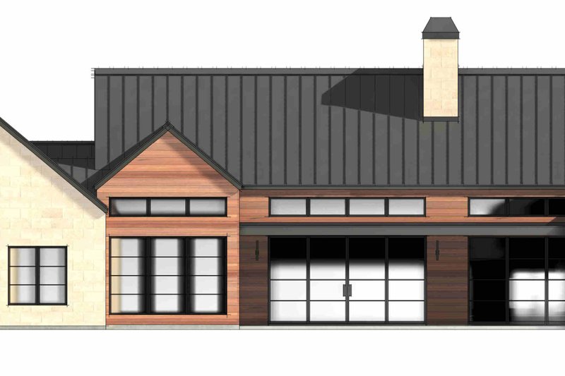 Dream House Plan - Exterior - Rear Elevation 1 for Modern House Plan #1096-185 - 4 bed, 4.5 bath