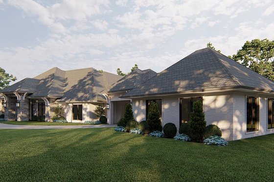 Exterior - Other Elevation 1 for European House Plan #923-279 - 4 bed, 4.5 bath