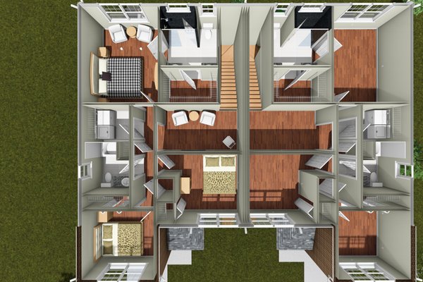 Architectural House Design - Floor Plan - Upper Floor 1 for Traditional House Plan #513-2464 - 3 bed, 2.5 bath