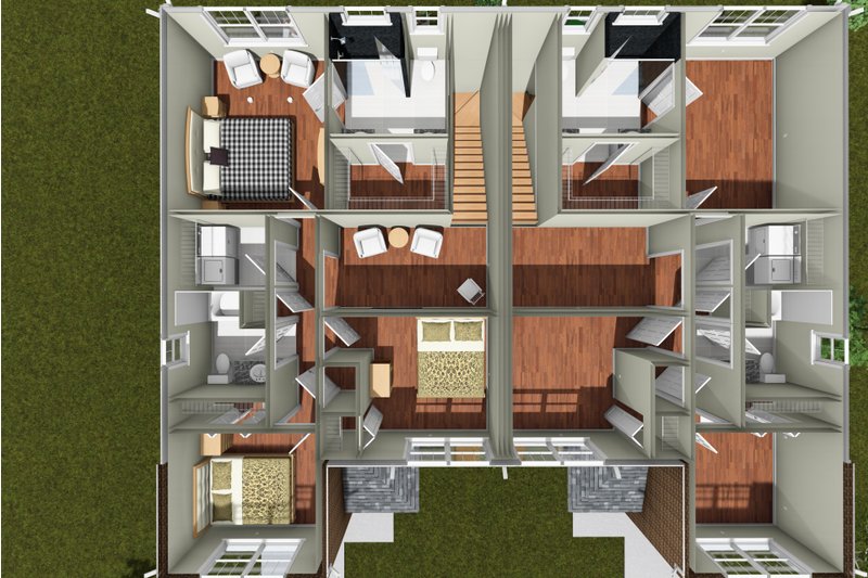 Architectural House Design - Floor Plan - Upper Floor 1 for Traditional House Plan #513-2464 - 3 bed, 2.5 bath