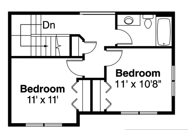 Dream House Plan - Country Floor Plan - Upper Floor Plan #124-882
