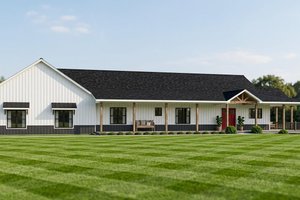 Home Plan - Exterior - Front Elevation for Barndominium House Plan #1064-473 - 3 bed, 3.5 bath