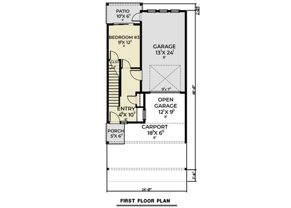 Contemporary Floor Plan - Main Floor Plan #1070-235