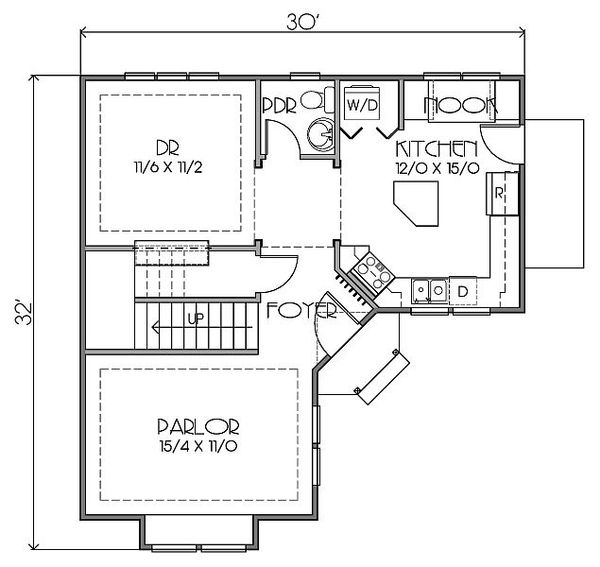 European Floor Plan - Main Floor Plan #423-42