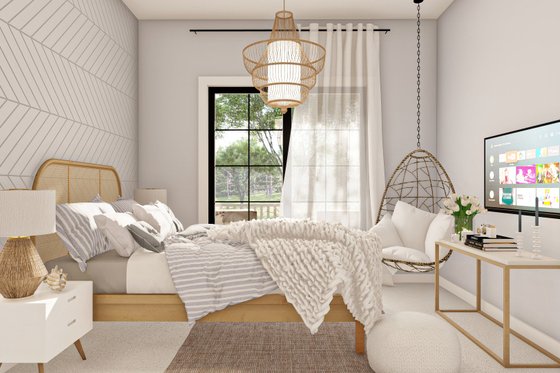 Interior - Bedroom for Farmhouse House Plan #455-224 - 3 bed, 2 bath