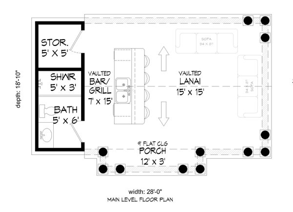 Dream House Plan - Traditional Floor Plan - Main Floor Plan #932-420