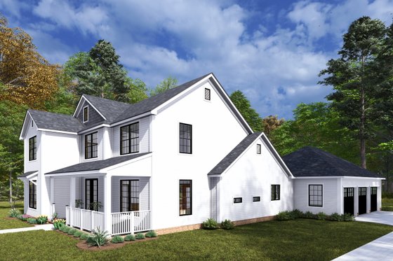 Exterior - Other Elevation for Farmhouse House Plan #513-2270 - 4 bed, 3.5 bath