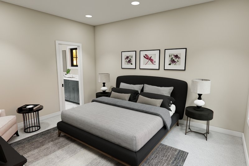 House Blueprint - Interior - Master Bedroom 1 for Craftsman House Plan #51-1385 - 4 bed, 3.5 bath