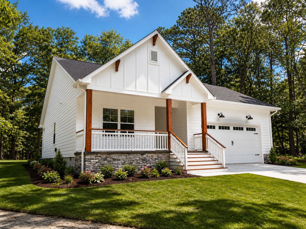 Exterior - Front Elevation 2 for Craftsman House Plan #20-2269 - 3 bed, 2 bath