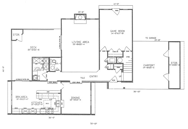 Contemporary Floor Plan - Main Floor Plan #405-346