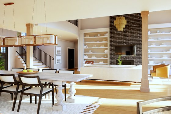 Interior - Family Room 2 for Contemporary House Plan #1064-332 - 5 bed, 6 bath