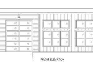 Exterior - Front Elevation 3 for Contemporary House Plan #932-667 - 1 bed, 1 bath
