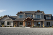 Farmhouse Style House Plan - 5 Beds 3 Baths 2706 Sq/Ft Plan #1109-4 Exterior 