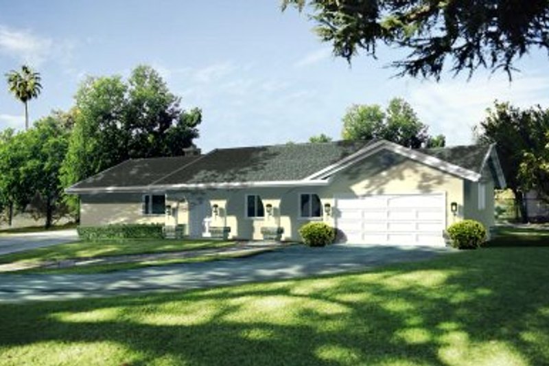 House Plan Design - Ranch Exterior - Front Elevation Plan #1-418
