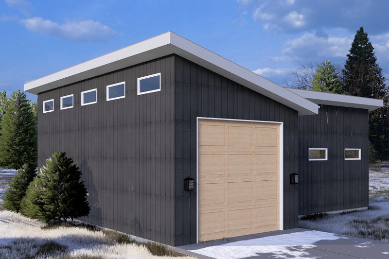 House Plan Design - Exterior - Rear Elevation for Modern House Plan #1060-233, 0 bath