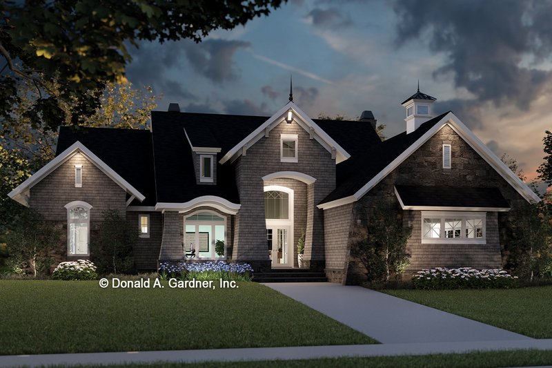 Dream House Plan - Exterior - Front Elevation 4 for European House Plan #929-1015 - 4 bed, 4 bath
