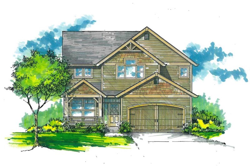 Craftsman Style House Plan 3 Beds 2 5 Baths 2413 Sq Ft