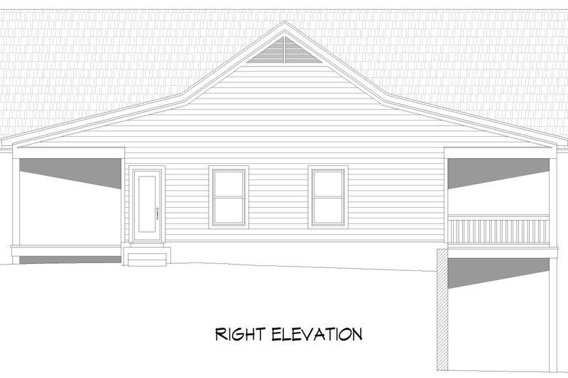 Architectural House Design - Exterior - Other Elevation 1 for Country House Plan #932-1256 - 5 bed, 3 bath