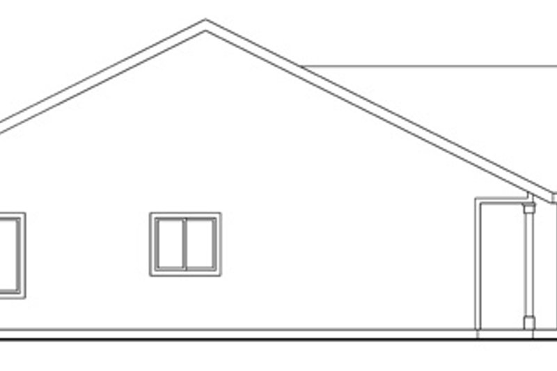 House Plan Design - Exterior - Other Elevation for Ranch House Plan #124-589 - 3 bed, 2 bath