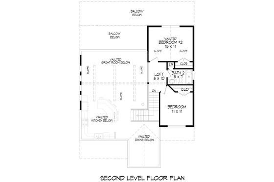 Floor Plan - Upper Floor for Country House Plan #932-1197 - 3 bed, 3 bath