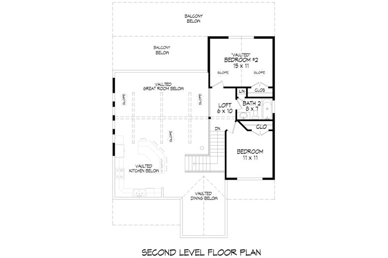 Home Plan - Floor Plan - Upper Floor for Country House Plan #932-1197 - 3 bed, 3 bath