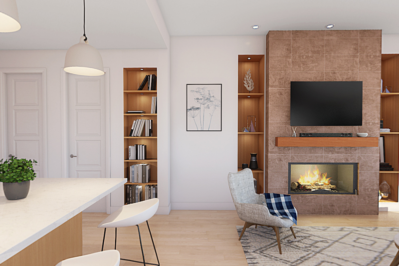 Architectural House Design - Interior - Family Room 1 for Contemporary House Plan #48-1046 - 4 bed, 2.5 bath