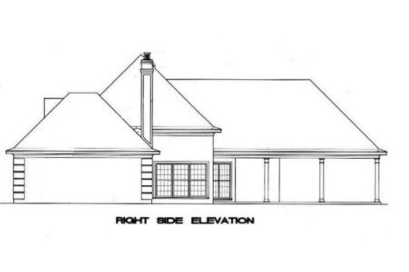 Home Plan - Exterior - Other Elevation 1 for European House Plan #45-135 - 3 bed, 2 bath