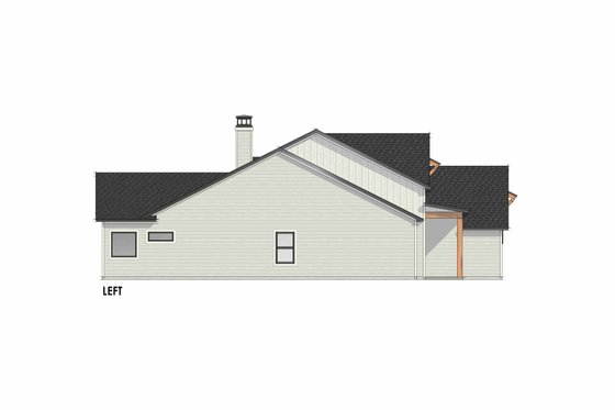 Exterior - Other Elevation for Farmhouse House Plan #1096-108 - 4 bed, 2 bath
