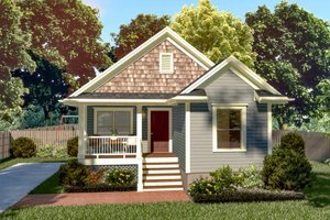 House Plan Design - Cottage Exterior - Front Elevation Plan #79-144