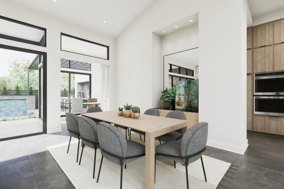 Interior - Dining Room 1 for Modern House Plan #1087-1 - 4 bed, 3.5 bath