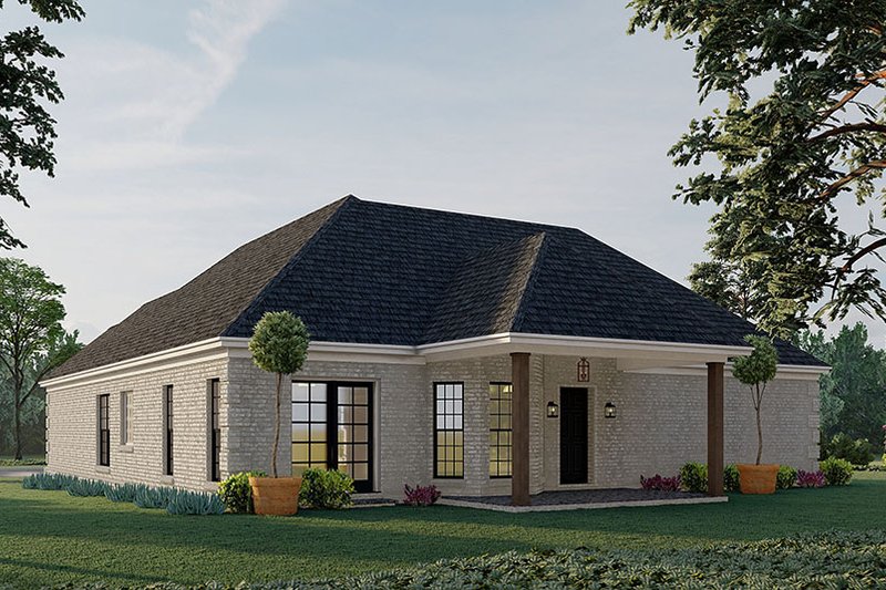 Dream House Plan - Exterior - Rear Elevation for Traditional House Plan #923-193 - 3 bed, 2 bath